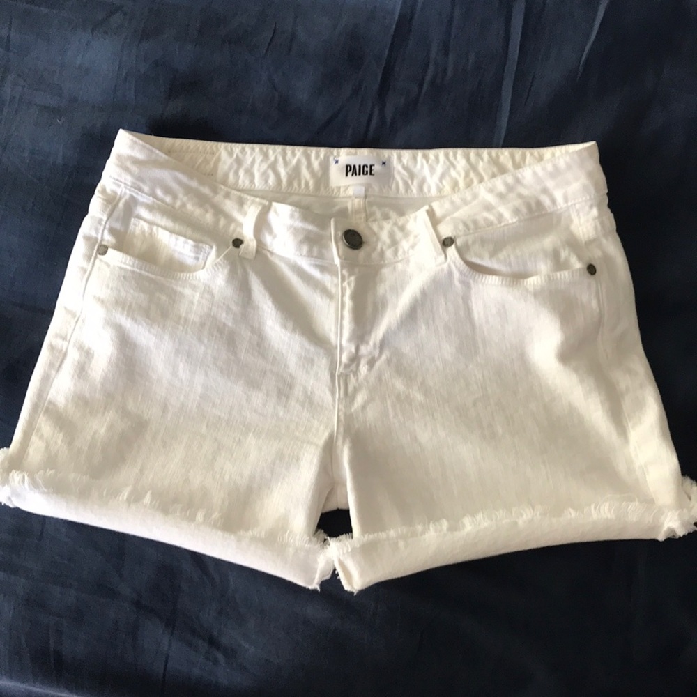White Paige Denim shorts